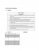 FACTOR: CAPITAL HUMANO