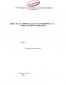 ESTRATEGIAS EMPRESARIALES Y SU INFLUENCIA EN LA COMPETITIVIDAD EMPRESARIAL