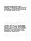 Comparaciones, similitudes, complementaciones, diferenciaciones, desigualdades de las leyes de educación, ley 1565 y 070 Avelino Siñani.