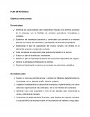 PLAN ESTRATEGICO Objetivos institucionales