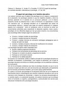 El papel del psicólogo en el ámbito educactivo