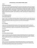ESTRUCTURA DE LA LEY DEL IMPUESTO SOBRE LA RENTA