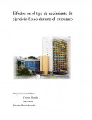 Efectos en el tipo de nacimiento de ejercicio físico durante el embarazo