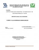 REPORTE DE ACTIVIDADES EN EL SERVICIO SOCIAL ENFERMERIA