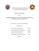 Informe del avance en la colección parasitológica de los grupos de helmintos e informe final