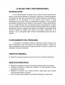 Ensayo sobre LA MUJER COMO LÍDER EMPRESARIAL