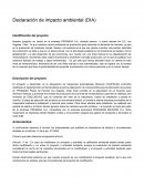 App para parquimetros Declaración de impacto ambiental (DIA)