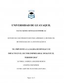 EL IMPUESTO A LA SALIDA DE DIVISAS Y SU IMPACTO EN EL SECTOR EMPRESARIAL DURANTE EL PERIODO 2016