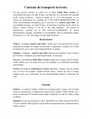 El viejo Contrato de transporte terrestre
