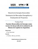 Las Energías y Bienes de Capital en Argentina