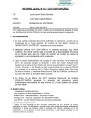 En que consiste el Informe legal