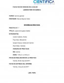 CUAL ES EL INFORME DE LABORATORIO- LEYES DE LOS GASES IDEALES