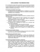 Conclusiones del Estudio del mercado