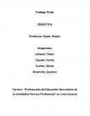 Trabajo Final. DIDÁCTICA