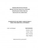 ELABORACION DE UNA CREMA A BASE DE SABILA Y AVENA, PARA HIDRATAR EL CUTIS RESECO