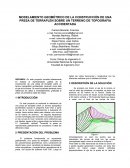 MODELAMIENTO GEOMÉTRICO DE LA CONSTRUCCIÓN DE UNA PRESA DE TERRAPLÉN SOBRE UN TERRENO DE TOPOGRAFÍA ACCIDENTADA