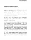 Contestación Juicio Ejecutivo Mercantil. CAPITULO DE DEFENSAS Y EXCEPCIONES