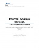 Análisis Revistas. La Psicología en Latinoamérica