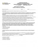 PRUEBA ESCRITA DE HISTORIA