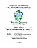 CONTAMINACION DE AGUAS POR LAS FÁBRICAS