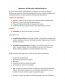 Resumen de Derecho Administrativo