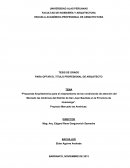 Propuesta arquitectónica para el mejoramiento de las condiciones de atención del Mercado las Américas del Distrito de San Juan Bautista en la Provincia de Huamanga