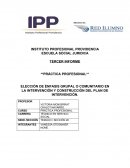 Elección de énfasis grupal o comunitario en la intervención y construcción del plan de intervención
