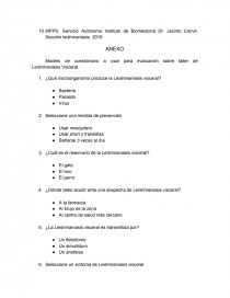 Programa de Educación en Salud para la prevención y control de la Leishmaniasis Visceral en la comunidad de Cogollal Parroquia San Casimiro del Estado Aragua 2017. Página 17