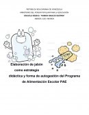 Elaboración de jabón como estrategia didáctica y forma de autogestión del Programa de Alimentación Escolar PAE
