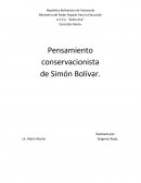 El Pensamiento conservacionista de Simón Bolívar.