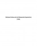 Informe Esbozo de la Educación Especial en Chile