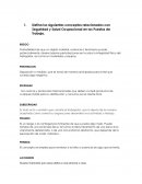 Seguridad y Salud Ocupacional en los Puestos de Trabajo