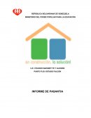 PUNTO FIJO- ESTADO FALCÓN INFORME DE PASANTIA