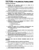 CULTURA Y PLURICULTURALISMO - PREGUNTAS DE REPASO
