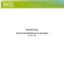 PROYECTO FINAL Desarrollo de habilidades para el aprendizaje