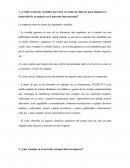 ¿Cuáles serían las variables que tomó en cuenta la empresa para impulsar el desarrollo de su negocio en el mercado internacional?