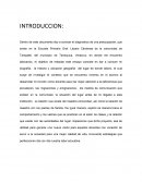 Diagnostico de una preocupación, que existe en la Escuela Primaria Gral