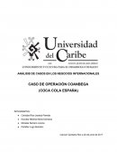 CASO DE OPERACIÓN COANBEGA (COCA COLA ESPAÑA)