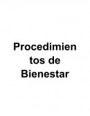 BIENESTAR SOCIAL Procedimientos de Bienestar