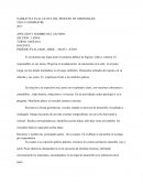 NARRATIVA EVALUATIVA DEL PROCESO DE APRENDIZAJE