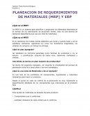 PLANEACION DE REQUERIMIENTOS DE MATERIALES (MRP) Y ERP