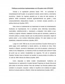 Políticas económicas implementadas en el Ecuador entre 1970-2016