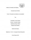 Tema 4 “Educación de Adultos en la actualidad”
