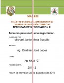 Cuales son las Tecnicas para una buena negociacion