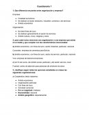 Que diferencia encuentra entre organización y empresa?