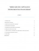 EL MERCADO DE CAPITALES E INSTRUMENTOS FINANCIEROS