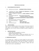 PROYECTO DE CULTURA FISICA