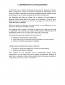 LA DEPRESIÓN EN LOS ADOLESCENTES