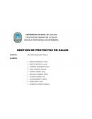 Medicina humana GESTION DE PROYECTOS EN SALUD