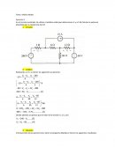 En el circuito mostrado. A) utilizar el análisis nodal para determinar v1 y v2. B) Calcular la potencia absorbida por la resistencia de 6 Ω